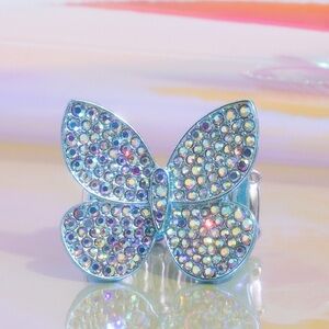 Sparkling Butterfly Iridescent Ring